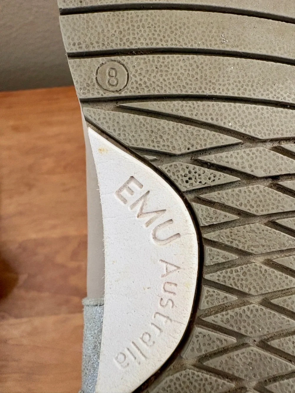 Emu Australia Sufi Dove Gray Casual Ankle Boots Womens size 8
